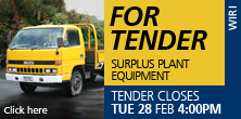 For Tender: Plant Clearance – Closes Tuesday 28 February at 4:00pm