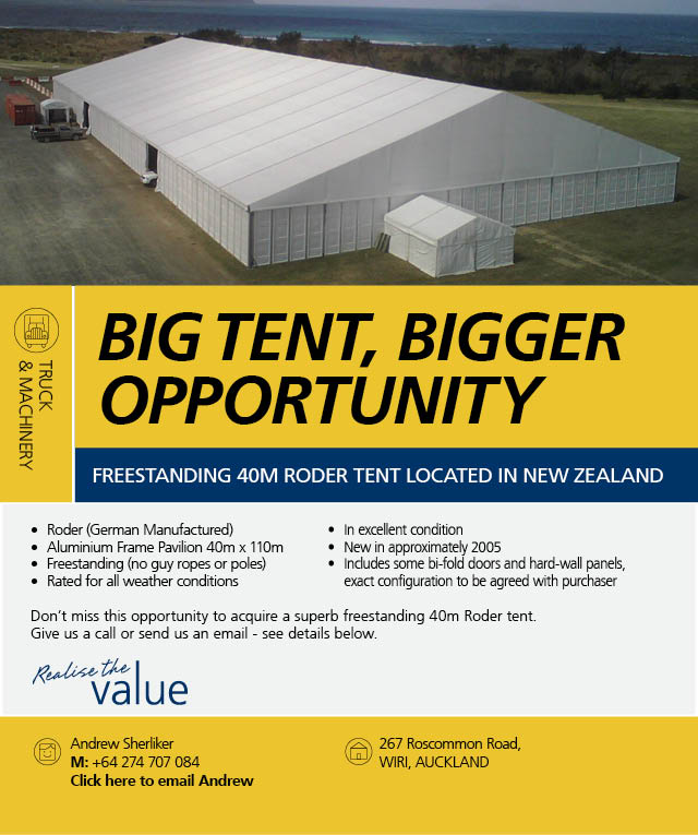Freestanding 40M Roder Tent | Manheim