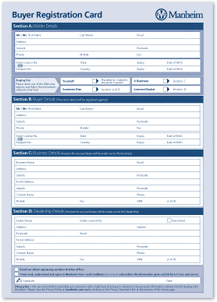 buyer registration card buyer registration card